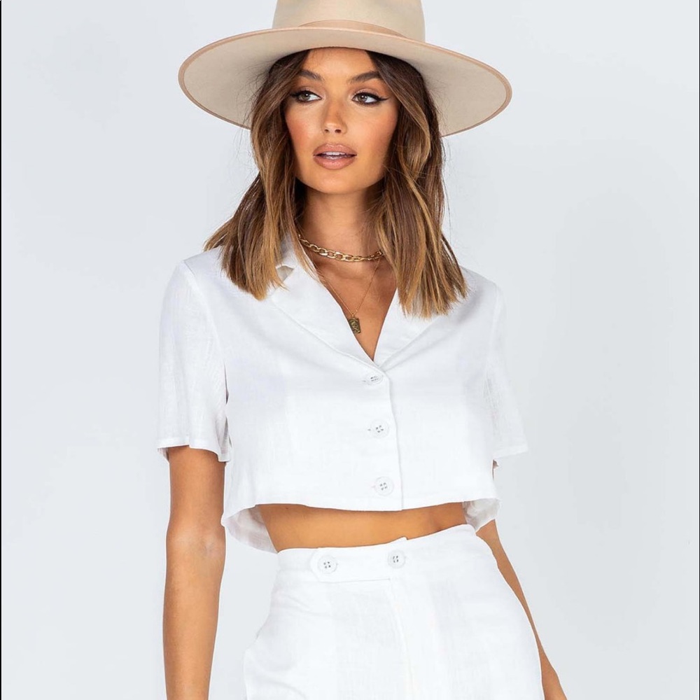 Princess Polly Addison Top White